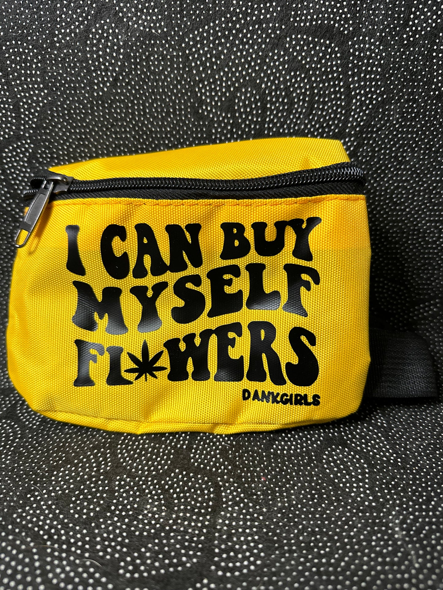 DankGirls Fanny Pack - I Can Buy Myself Flowers - Yellow