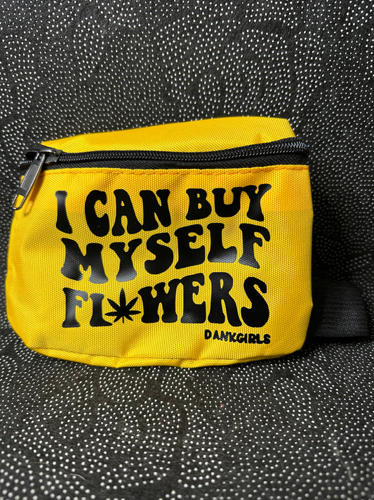 DankGirls Fanny Pack - I Can Buy Myself Flowers - Yellow