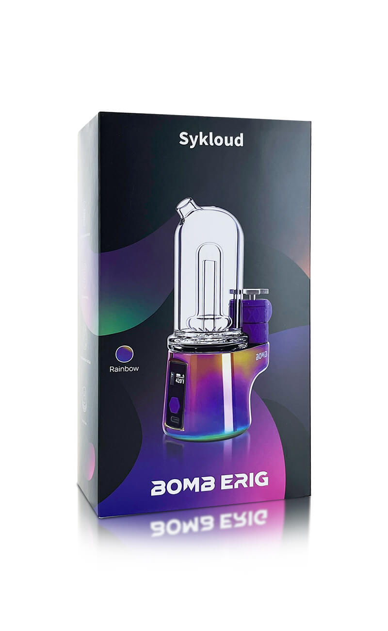 BOMB ERIG Sykloud - Portable Electric Dab Rig - Rainbow